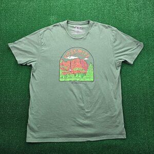 Columbia‎ Tshirt Mens 2XL Green Short Sleeve Yosemite National Park Outdoors